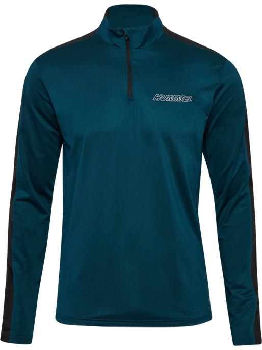 hmlTE STRENGTH PL HALF ZIP, REFLECTING POND hmlTE STRENGTH PL HALF ZIP, REFLECTING POND, packshot