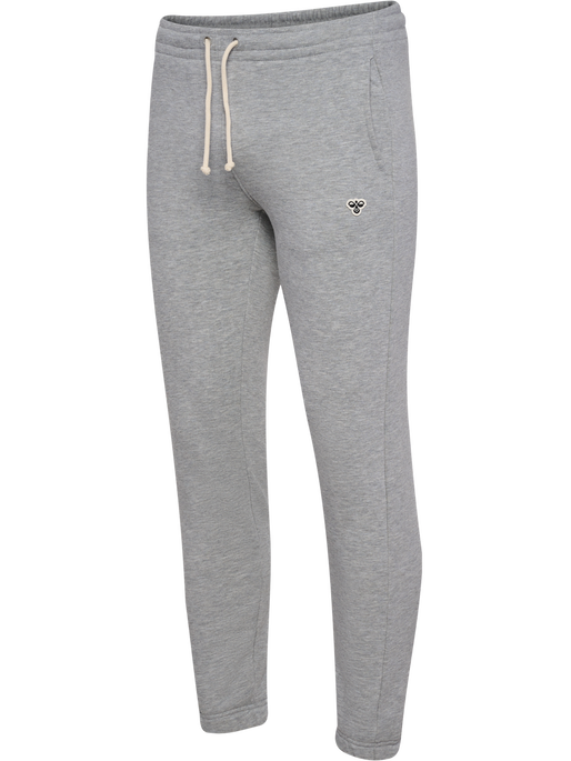 hmlREGULAR SWEATPANT BEE, GREY MELANGE, packshot