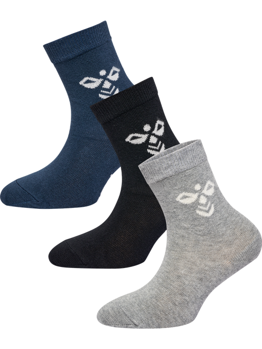 SUTTON 3-PACK SOCK, BLACK, packshot