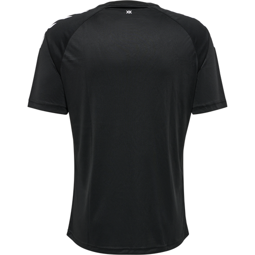 hmlCORE XK CORE POLY T-SHIRT S/S, BLACK hmlCORE XK CORE POLY T-SHIRT S/S, BLACK, packshot