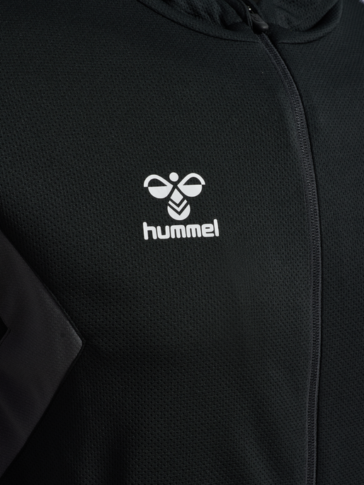 hmlAUTHENTIC PL ZIP HOODIE, BLACK, packshot