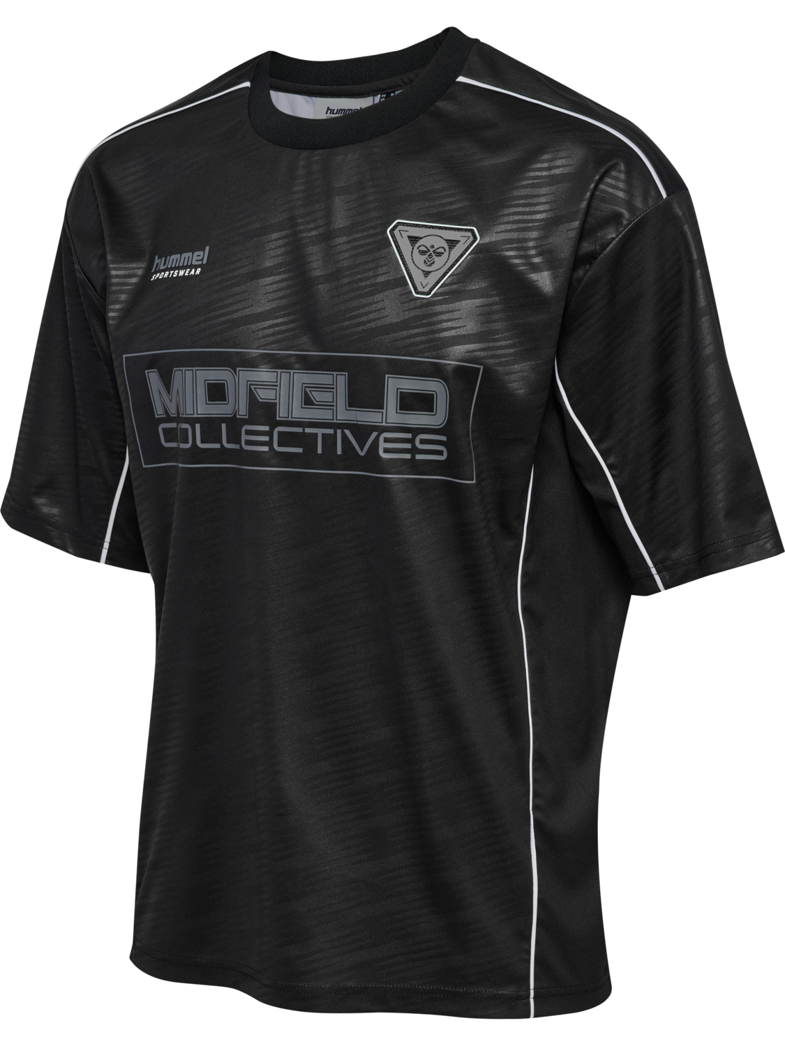 hmlLOOSE TIGER SOCCER JERSEY S/S, BLACK, packshot