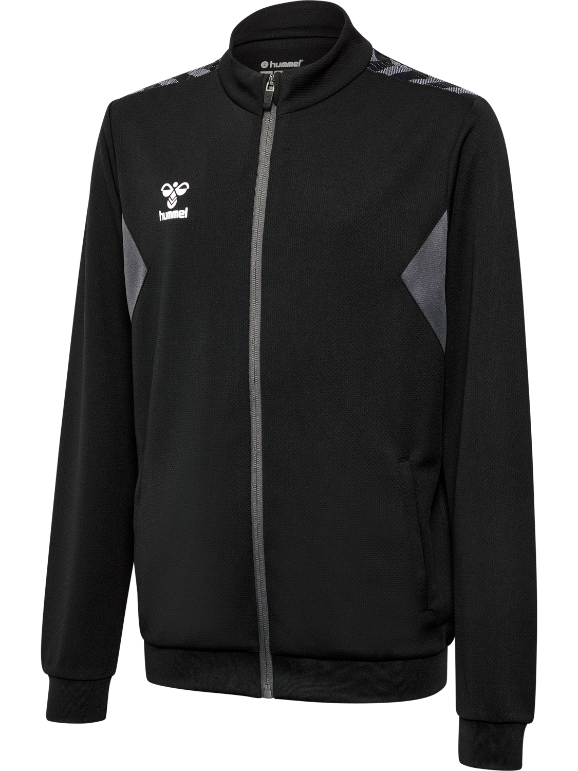 hmlAUTHENTIC PL ZIP JACKET KIDS, BLACK, packshot