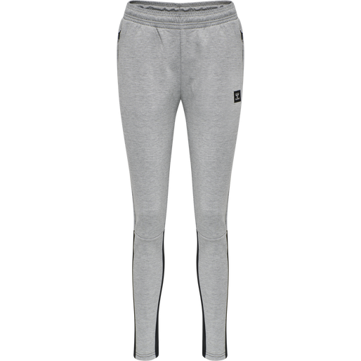 hmlESSI TAPERED PANTS, GREY MELANGE, packshot