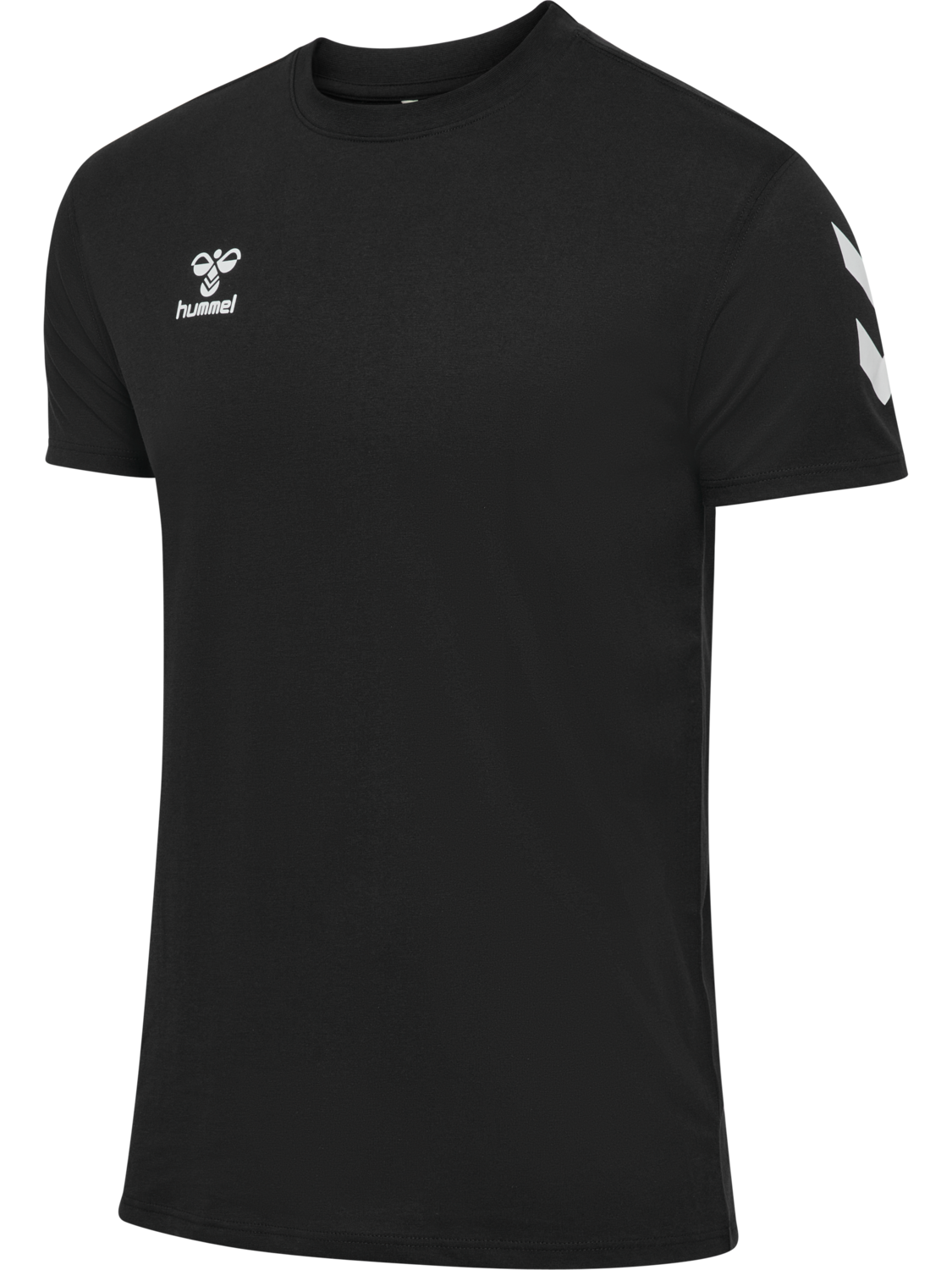 hmlGO 2.0 CHEVRON T-SHIRT S/S, BLACK, packshot