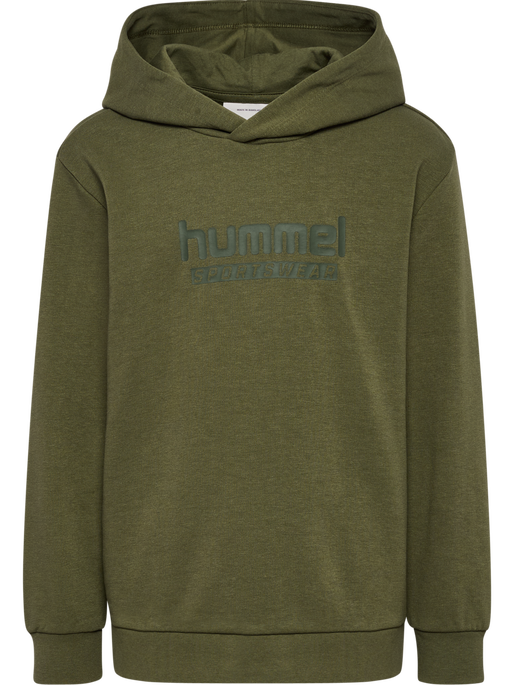 hmlJR BASE HOODIE, WINTER MOSS hmlJR BASE HOODIE, WINTER MOSS, packshot