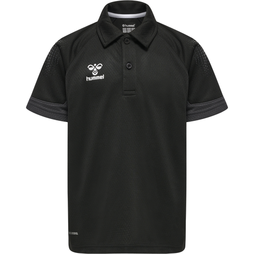hmlLEAD FUNCTIONAL KIDS POLO, BLACK hmlLEAD FUNCTIONAL KIDS POLO, BLACK, packshot