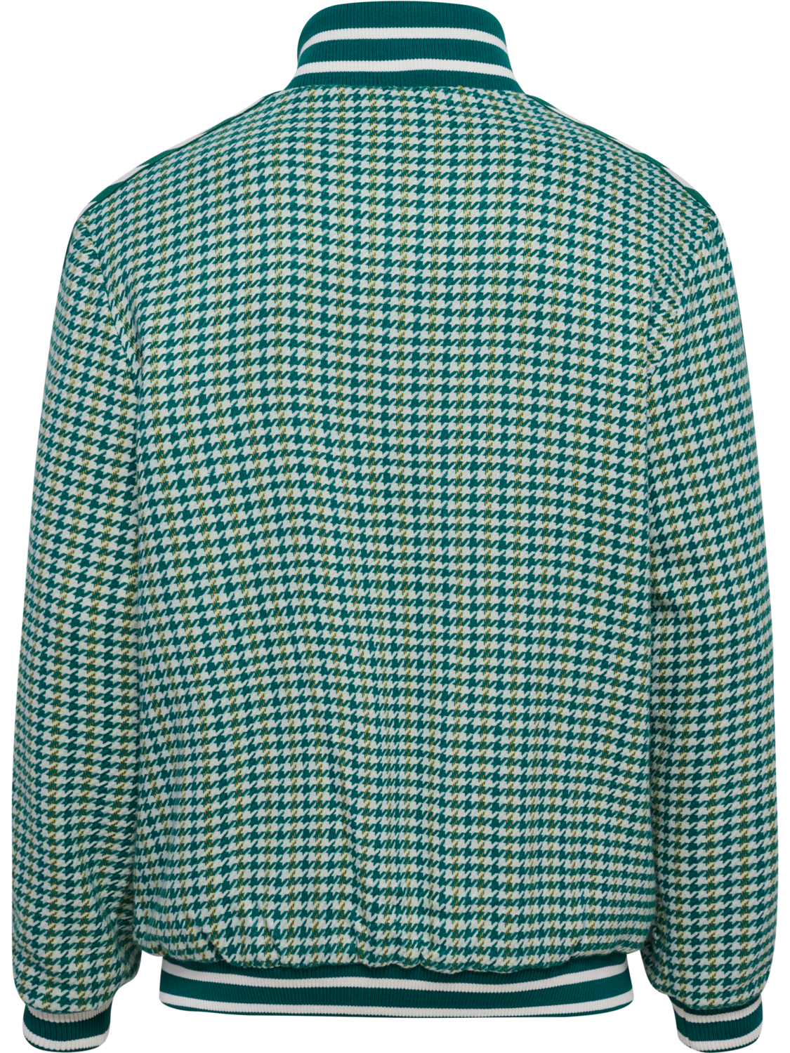 Pepita Woven Logotape Trackjacket, YELLOW/LIGHT BLUE/TEAL, packshot