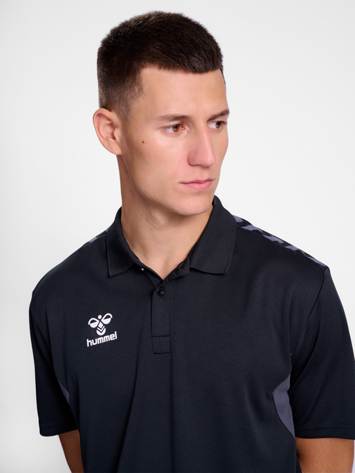 hmlAUTHENTIC FUNCTIONAL POLO, BLACK, model