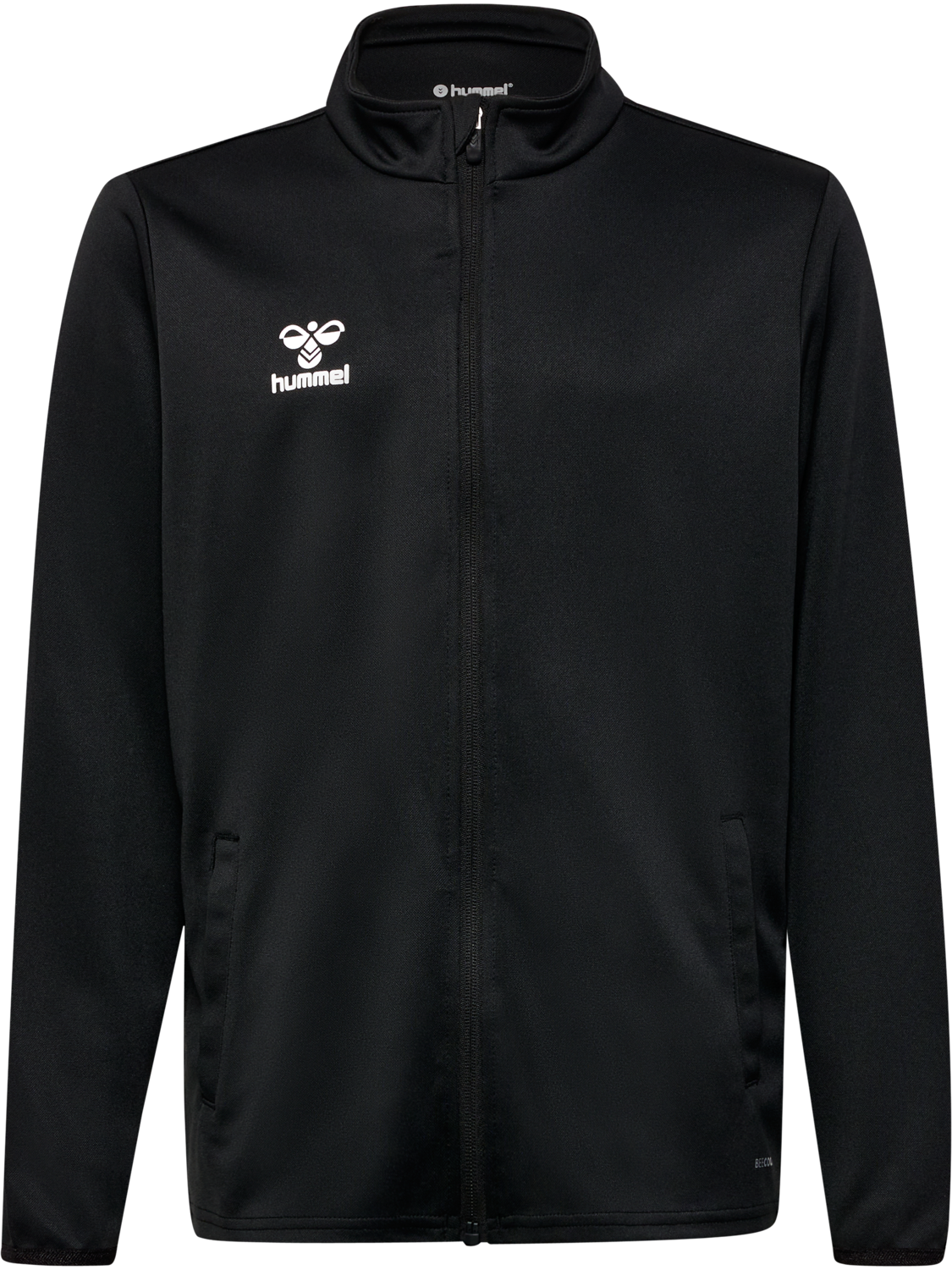 hmlESSENTIAL TRACK JACKET KIDS, BLACK, packshot