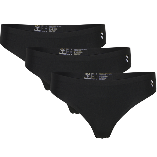 hmlMT BREEZE THONG 3-PACK, BLACK, packshot