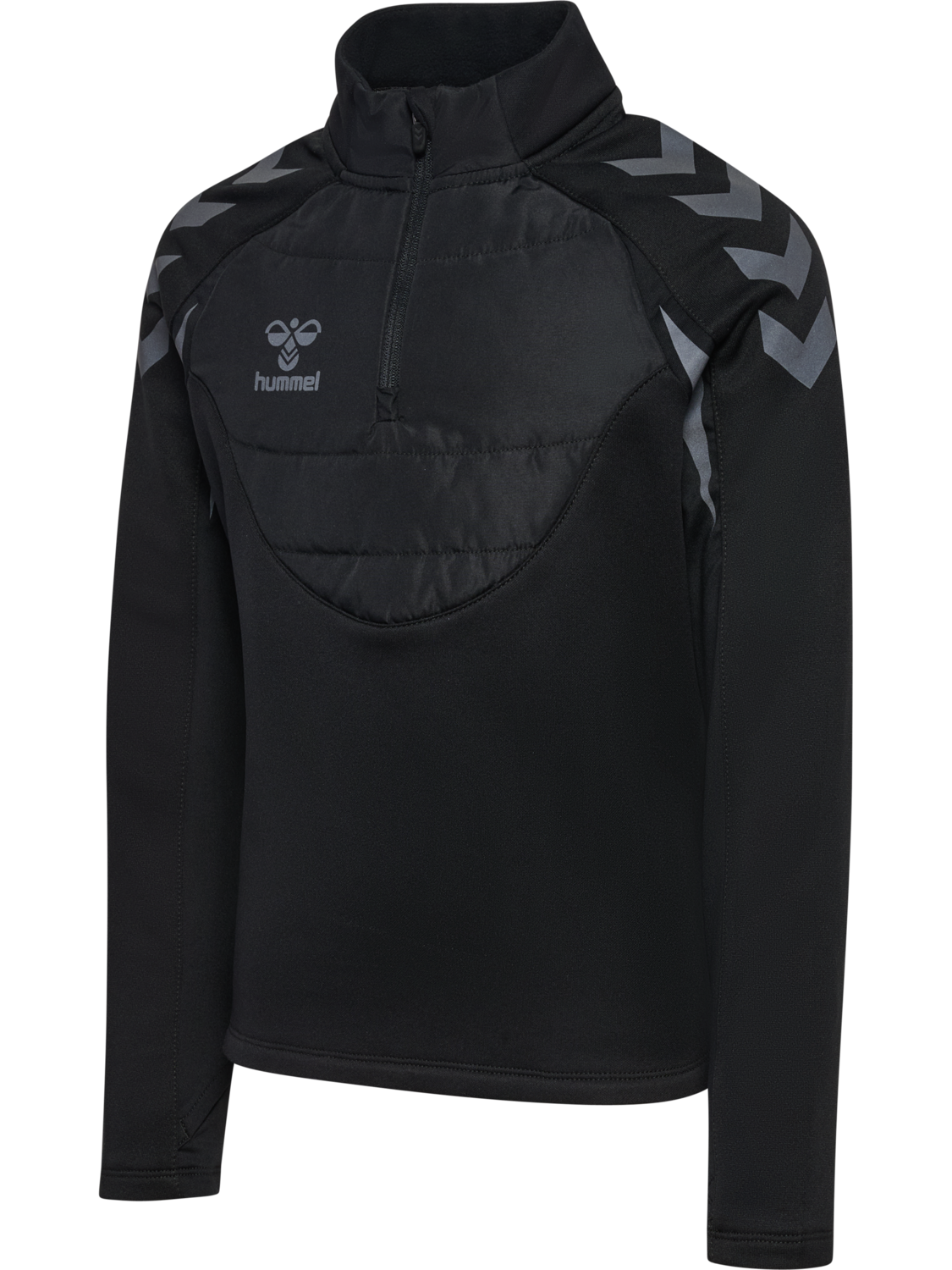 hmlBTC WINTER TRAINING HALF ZIP KID, BLACK, packshot