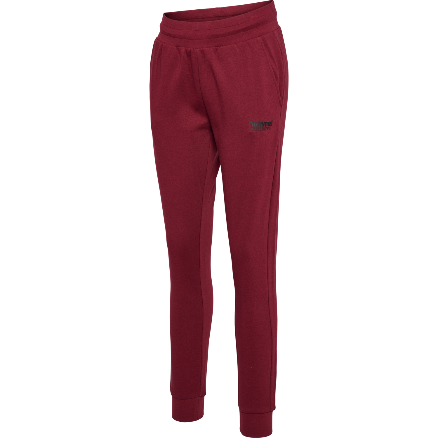 hmlBOOSTER TAPERED WOMAN PANTS, CABERNET, packshot