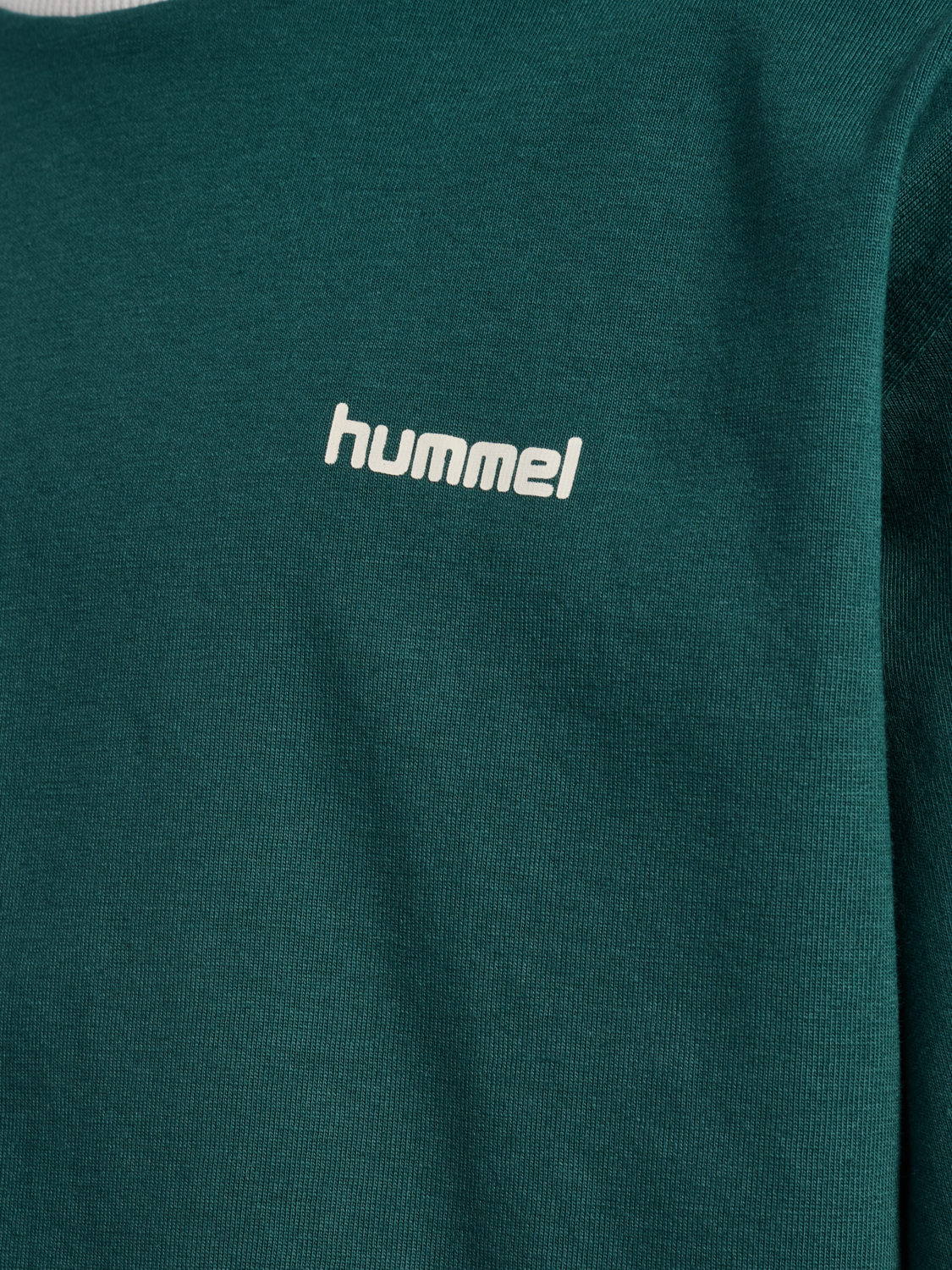 hmlJR LOOSE CHEVRON T-SHIRT SS, JUNE BUG, packshot