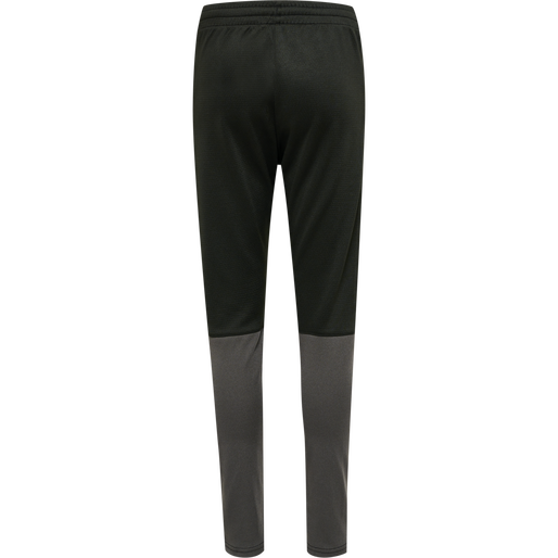 hmlONGRID POLY PANTS KIDS, JET BLACK/FORGED IRON, packshot