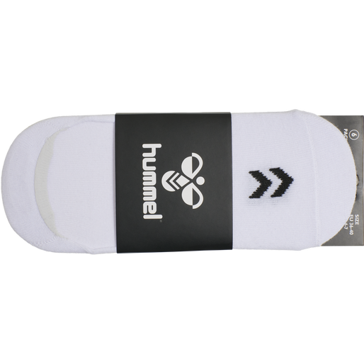 hmlCHEVRON 6-PACK NO SHOW SOCKS, WHITE, packshot