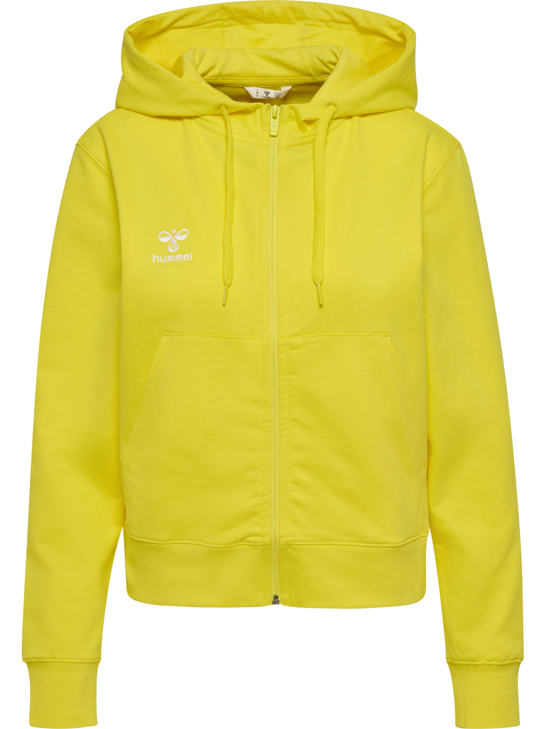 hmlGO 2.0 ZIP HOODIE WOMAN, BLAZING YELLOW, packshot