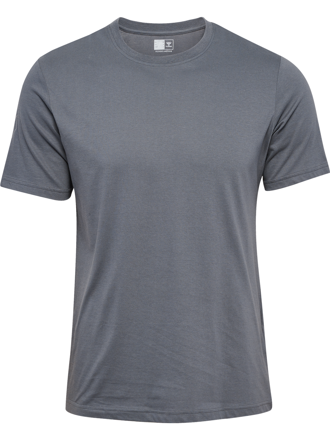 hmlELEMENTAL CHEVRON COTTON TEE, QUIET SHADE, packshot