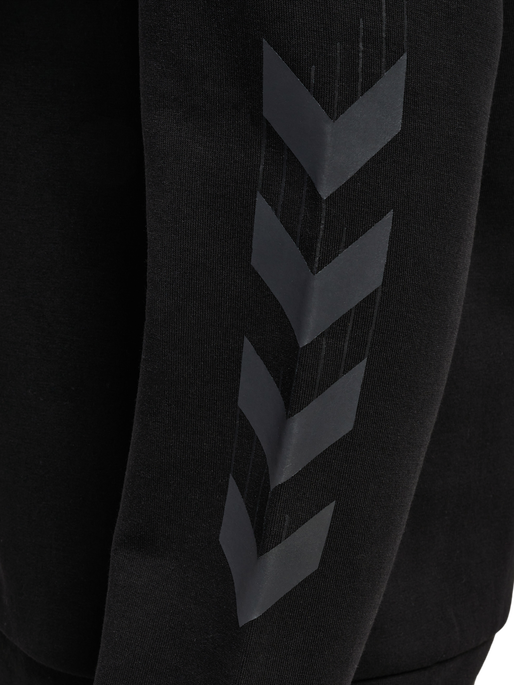 hmlTRAVEL SWEAT HOODIE, BLACK, packshot