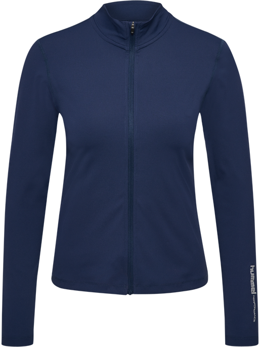 hmlFAST W ZIP TOP L/S, DRESS BLUES hmlFAST W ZIP TOP L/S, DRESS BLUES, packshot
