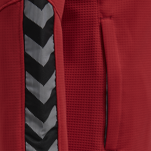 hmlAUTHENTIC POLY HOODIE WOMAN, TRUE RED, packshot