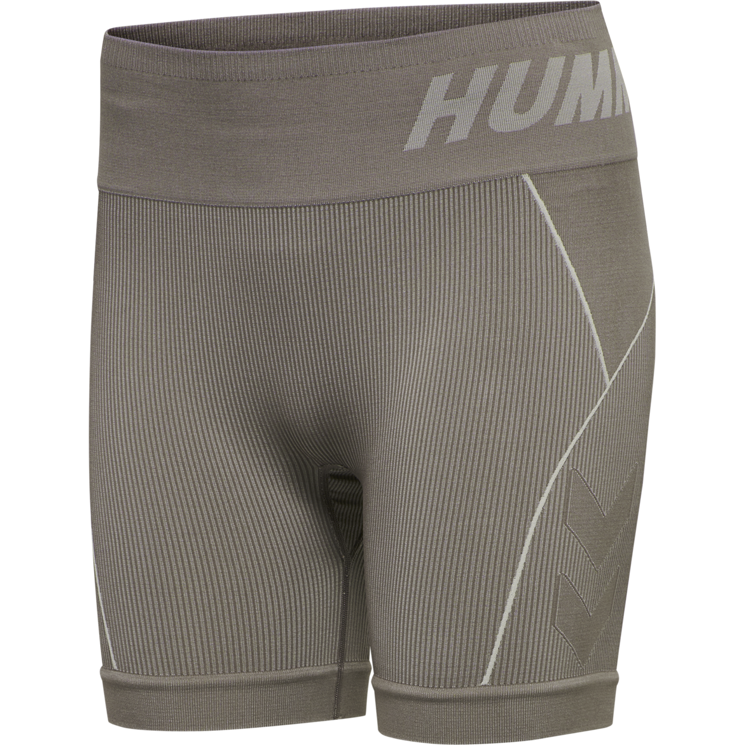 hmlTE CHRISTEL 2-PACK SEAML SHORTS, BLACK/CHATEAU GREY, packshot