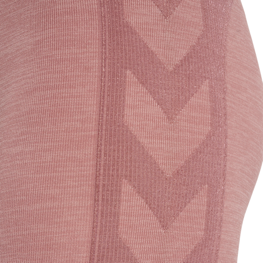 hmlCLEA SEAMLESS MID WAIST TIGHTS, WOODROSE, packshot