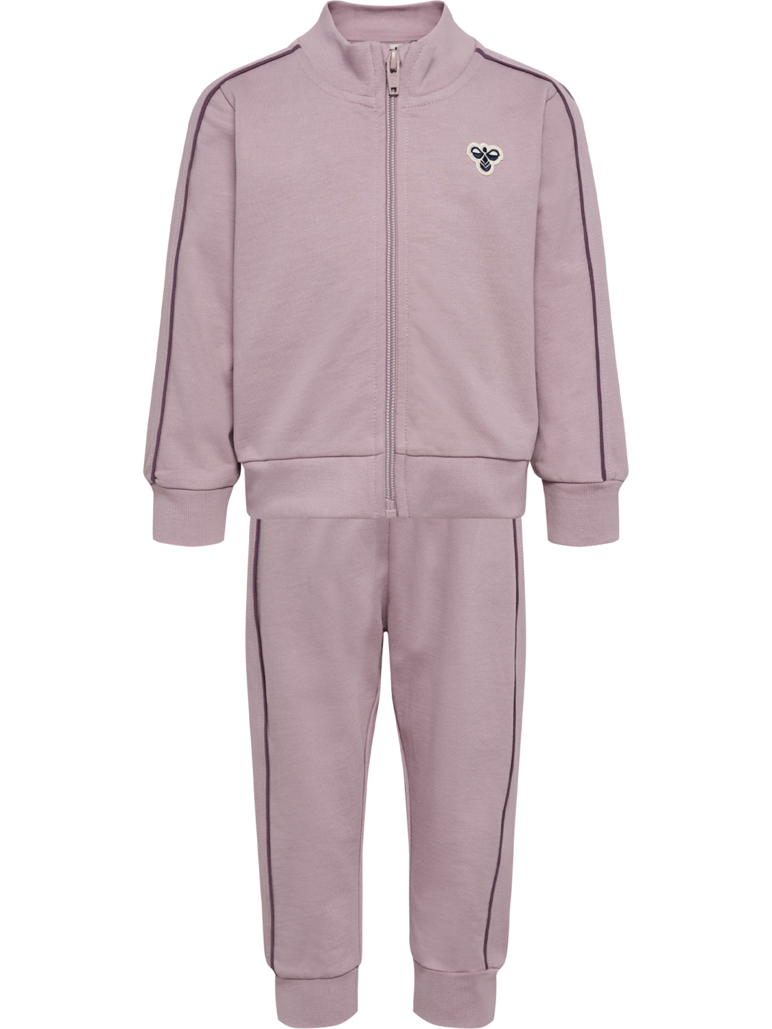 hmlMINI CO REG TRACK SUIT, SEA FOG, packshot
