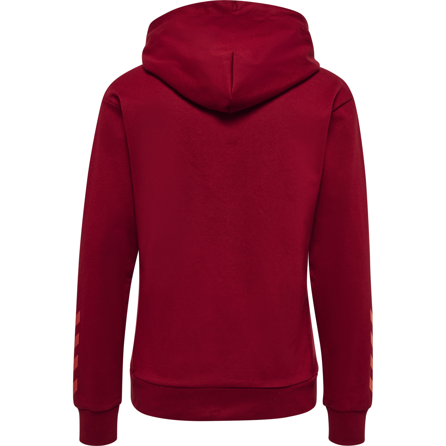 hmlOFFGRID COTTON HOODIE WO, RHUBARB/NASTURTIUM, packshot