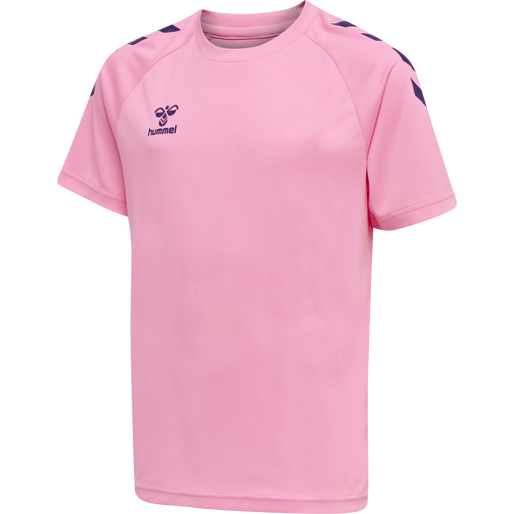 hmlCORE XK CORE POLY TEE S/S KIDS, COTTON CANDY, packshot