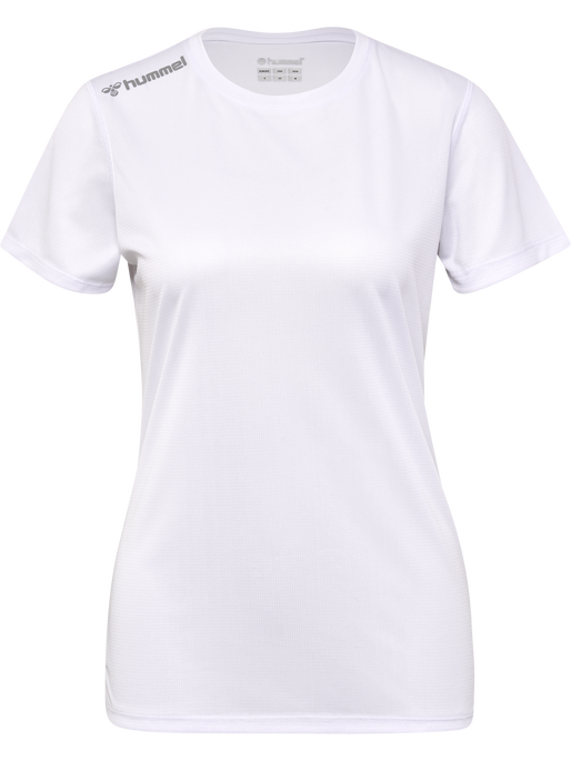 hmlRUN JERSEY S/S WOMAN, WHITE, packshot
