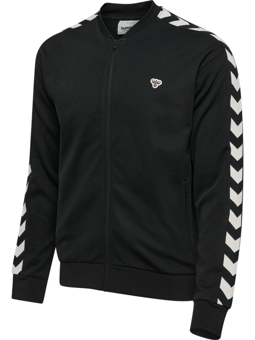 hmlARCHIVE REGULAR POLY ZIP JACKET, BLACK hmlARCHIVE REGULAR POLY ZIP JACKET, BLACK, packshot