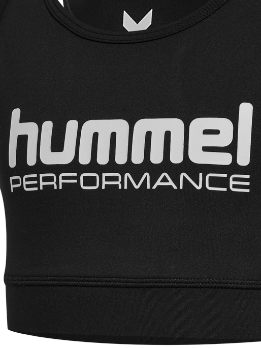 hmlJR PULSE SHORT TOP, BLACK hmlJR PULSE SHORT TOP, BLACK, packshot