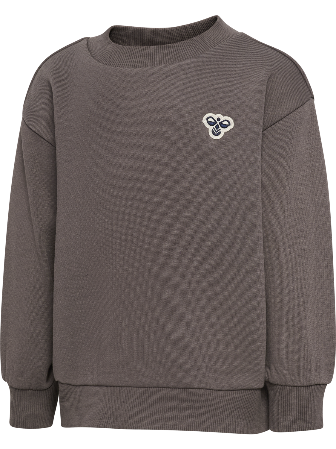 hmlMINI LOOSE CREWNECK BEE, DARK GULL GRAY, packshot