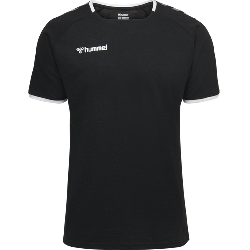 hmlAUTHENTIC KIDS TRAINING TEE, BLACK/WHITE, packshot