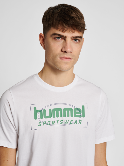 hmlLGC HARRY T-SHIRT, WHITE, model