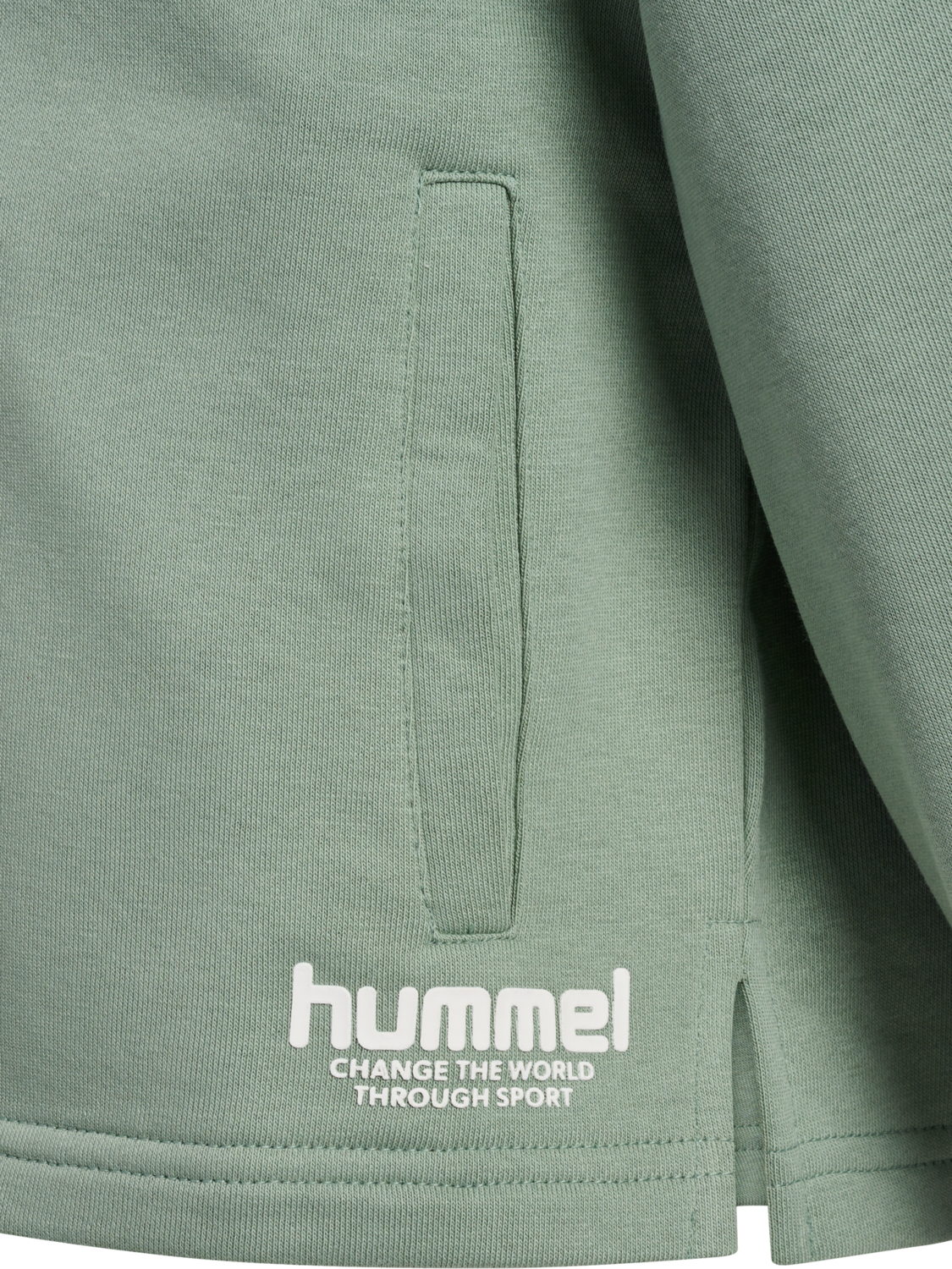hmlZIPPI ZIP HOODIE, LILY PAD, packshot