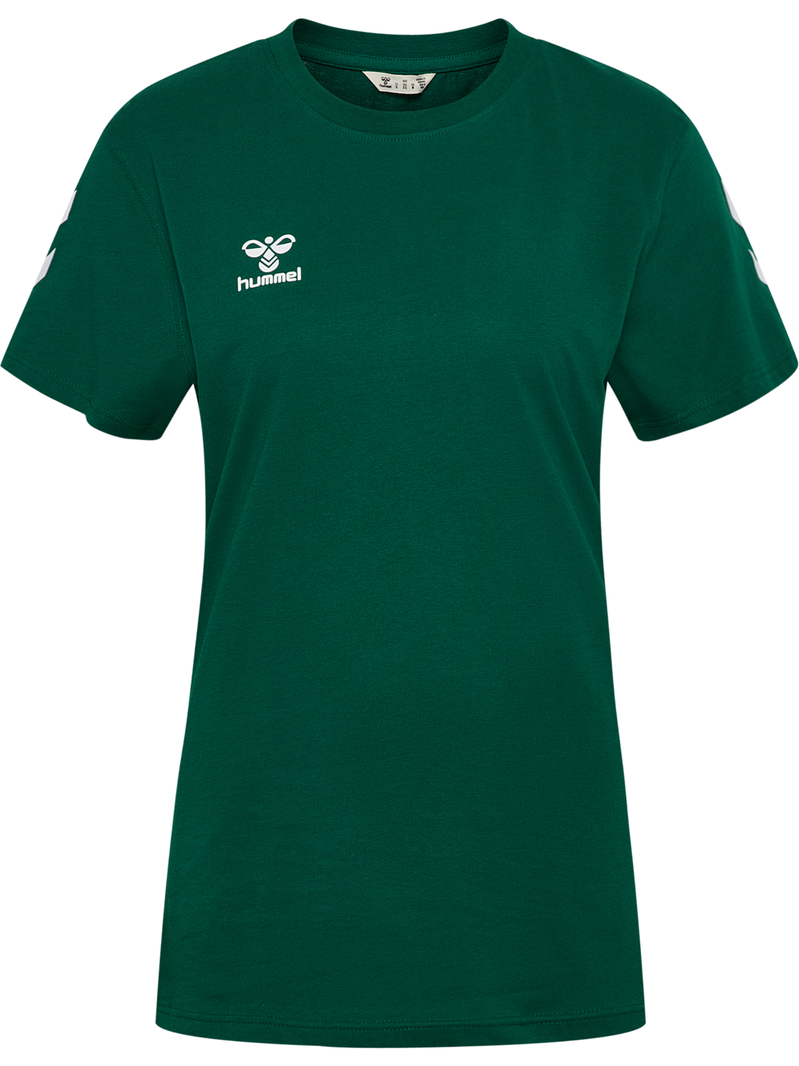 hmlGO 2.0 CHEVRON T-SHIRT S/S WOMAN, EVERGREEN, packshot