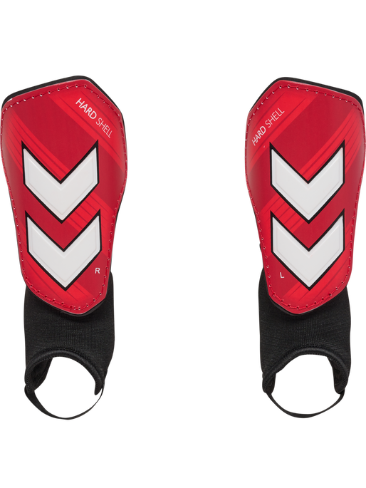 hmlSHIN GUARDS HARD SHELL, POMPEIAN RED, packshot