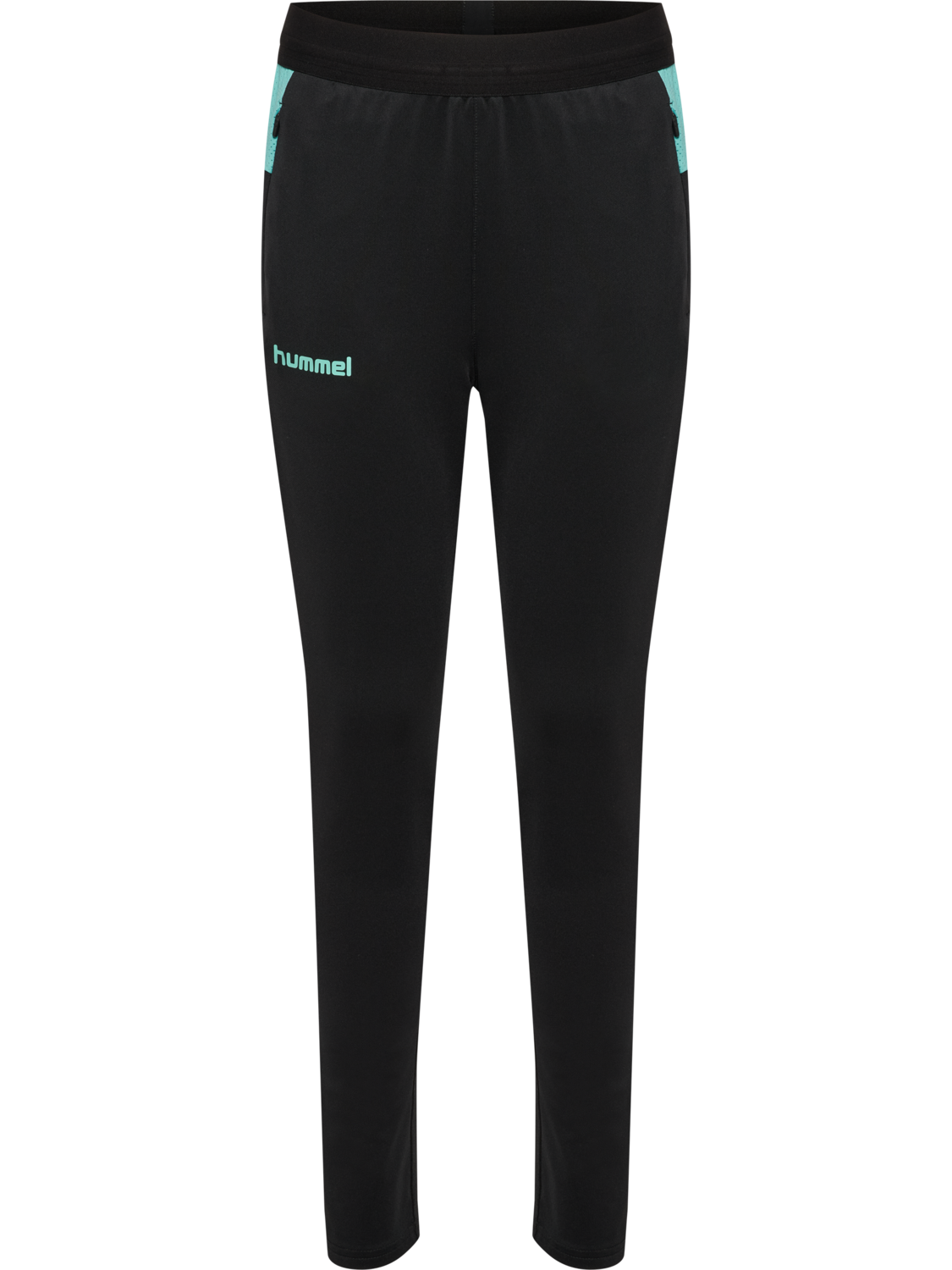 hmlBLAZE 2.0 TRAINING PANTS KIDS, BLACK/POOL BLUE, packshot