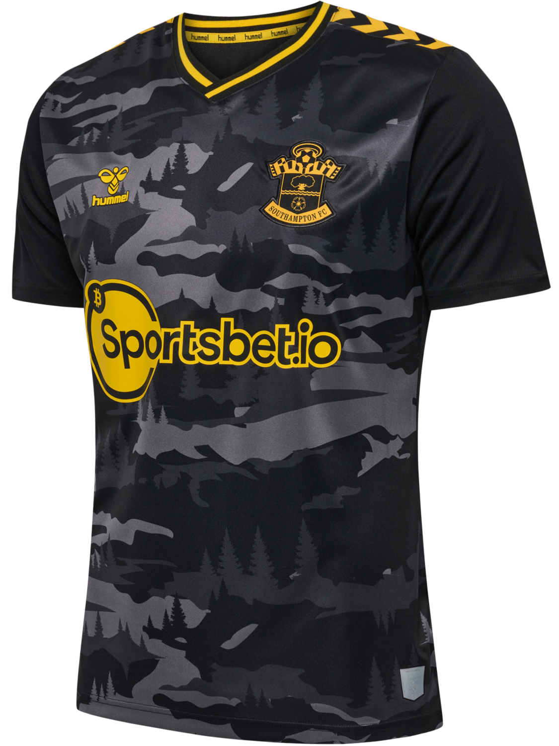 SOU 23/24 THIRD JERSEY S/S, BLACK/DANDELION, packshot