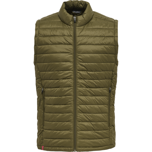 hmlRED QUILTED WAISTCOAT, DARK OLIVE, packshot