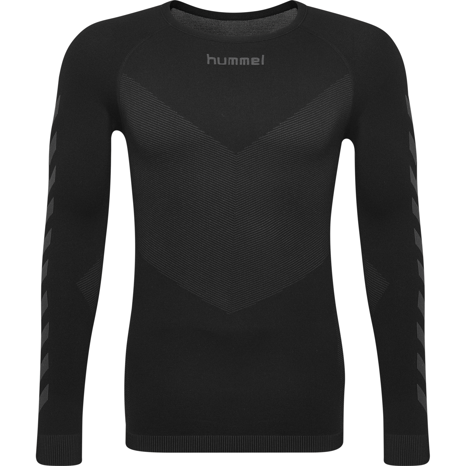 HUMMEL FIRST SEAMLESS JERSEY L/S K, BLACK, packshot