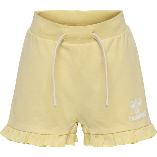 hmlDREAM RUFFLE SHORTS, ITALIAN STRAW hmlDREAM RUFFLE SHORTS, ITALIAN STRAW, packshot