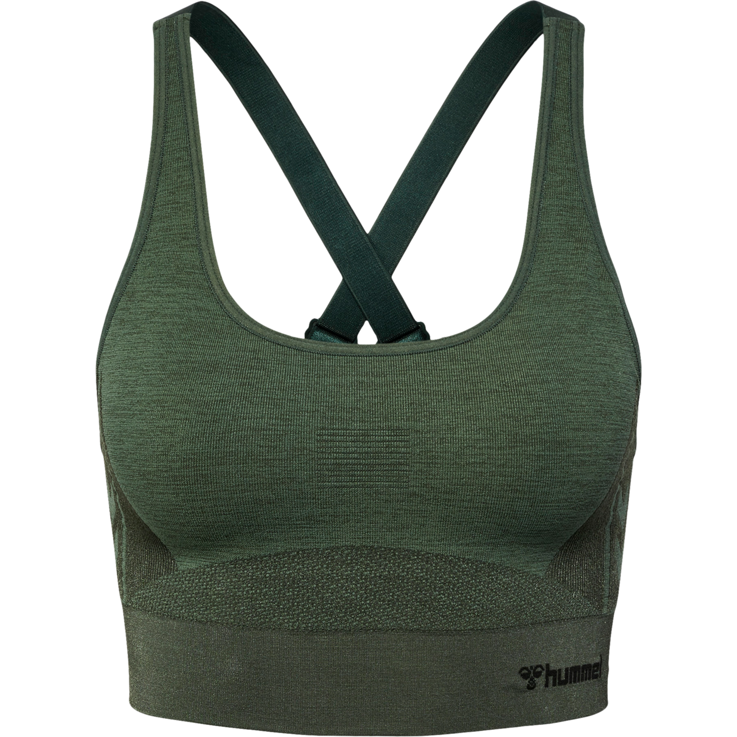 hmlCLEA SEAMLESS  SPORTS TOP, CLIMBING IVY/BEETLE MELANGE, packshot