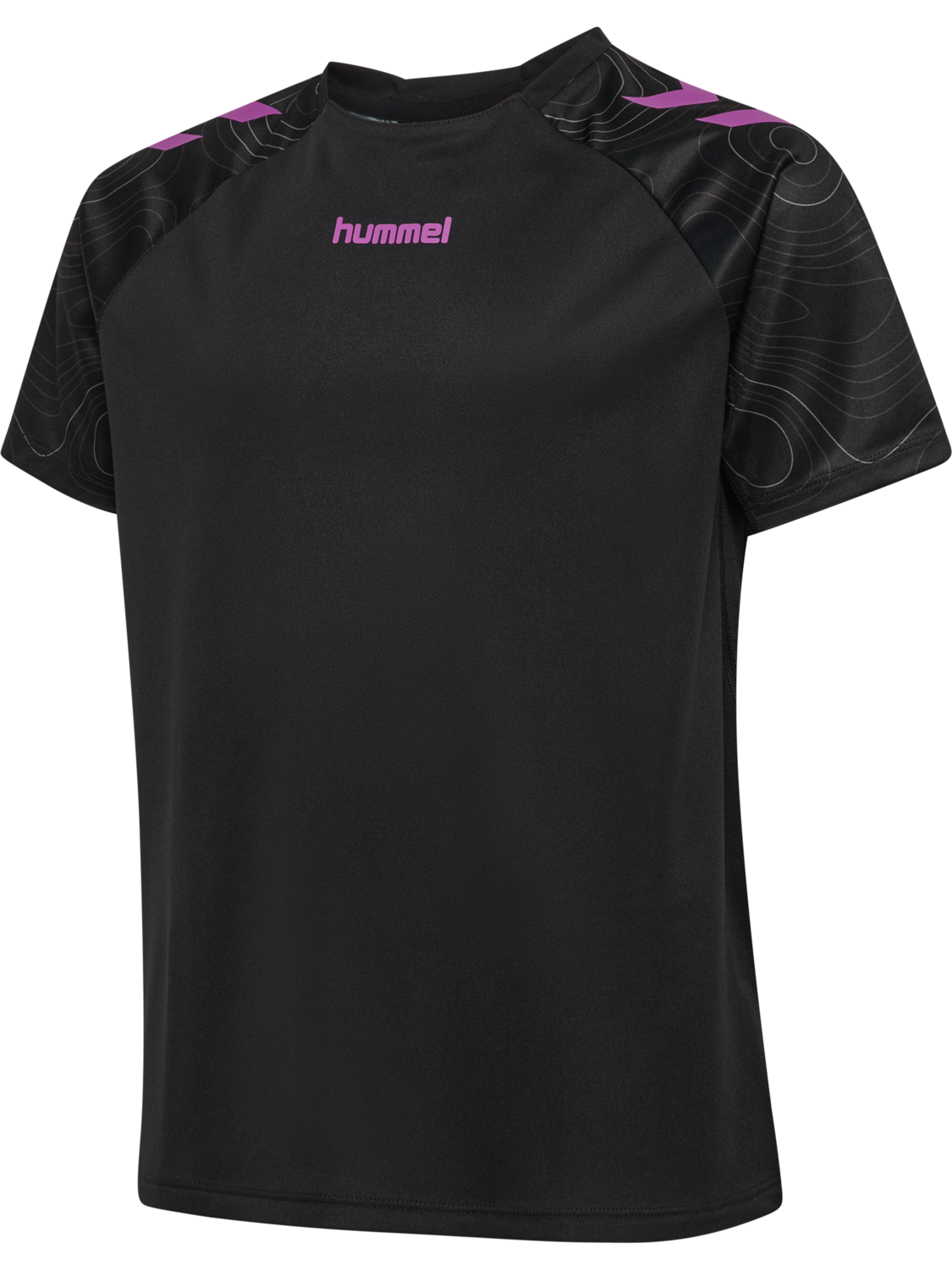 hmlBLAZE 2.0 TRAINING JERSEY KIDS, BLACK/DAHLIA, packshot