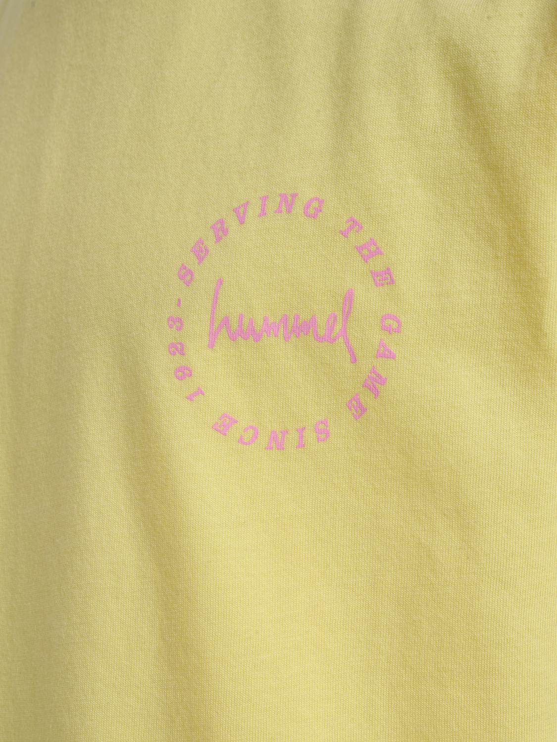 hmlJR REG GRAPHIC T-SHIRT S/S, MELLOW YELLOW, packshot