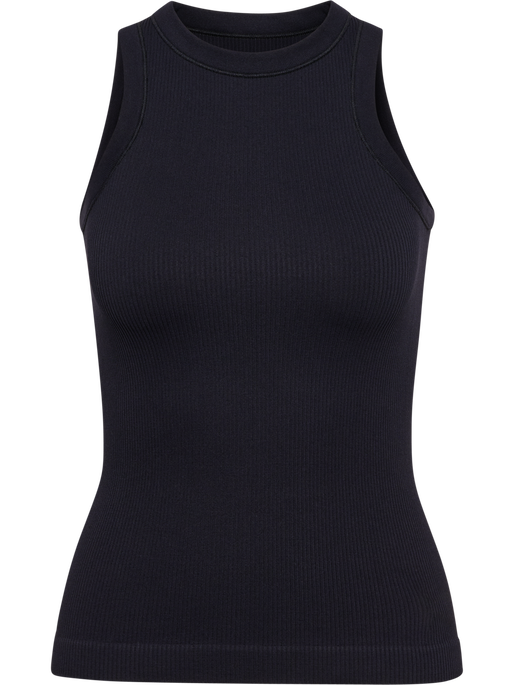 hmlPULSE SEAMLESS RIB W TANK TOP, BLACK, packshot