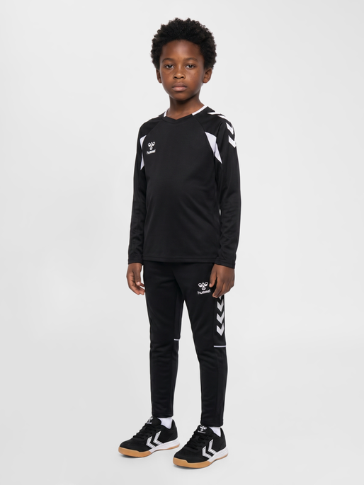 hmlCORE 2.0 JERSEY L/S KIDS, BLACK/WHITE, model