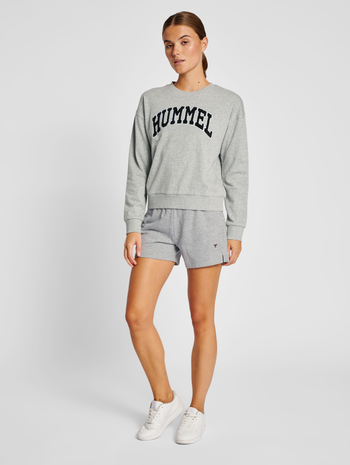 hmlIC BILLIE SHORTS, GREY MELANGE, model